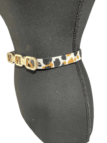 Ann Taylor Women’s Leopard Chain Print Belt - Thumbnail 2