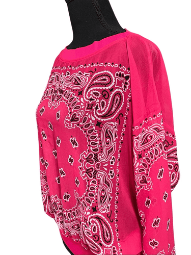 W by Worth Women’s Semi Nude Bandana L/S Shirt/Top size Small - Thumbnail 5