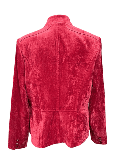 Kate Rosy Women’s Ruffle Military Blazer Red Size Large - Thumbnail 8