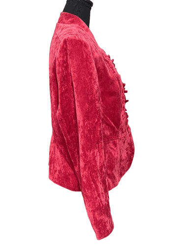 Kate Rosy Women’s Ruffle Military Blazer Red Size Large - Thumbnail 7