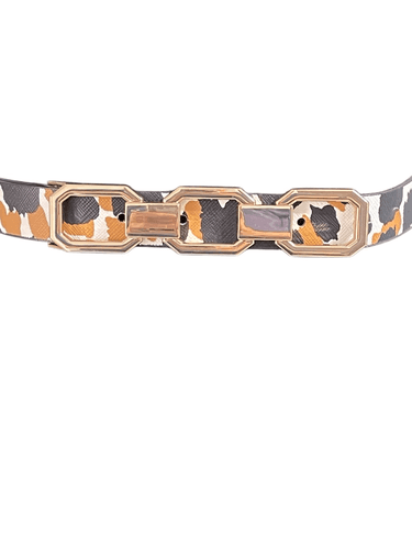 Ann Taylor Women’s Leopard Chain Print Belt - Thumbnail 3