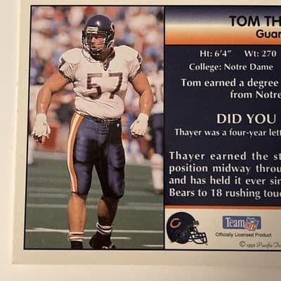 1992 Pacific - Tom Thayer #39 - Thumbnail 3