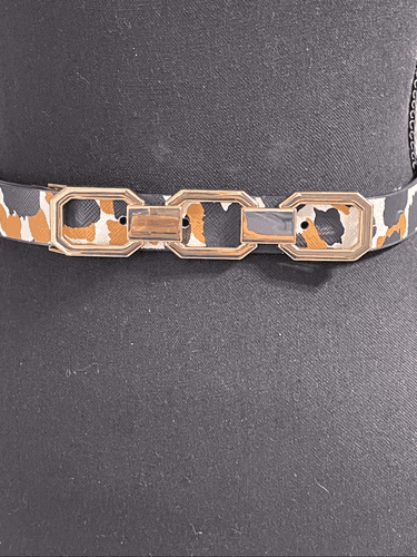 Ann Taylor Women’s Leopard Chain Print Belt - Thumbnail 9