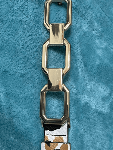 Ann Taylor Women’s Leopard Chain Print Belt - Thumbnail 6
