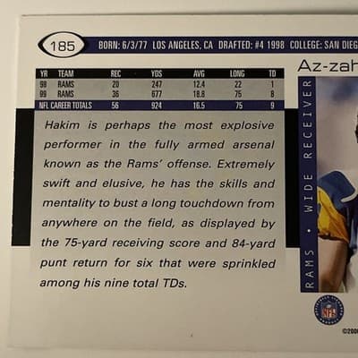 2000 Score - Az-Zahir Hakim #185 - Thumbnail 3