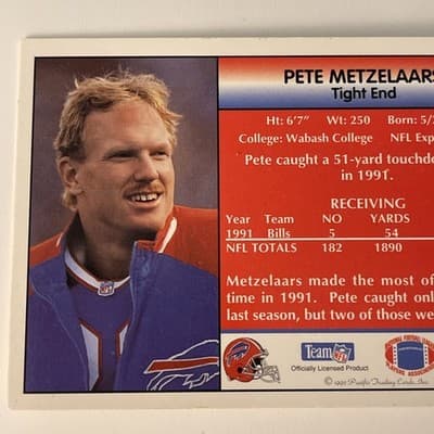 1992 Pacific - Pete Metzelaars #352 - Thumbnail 3