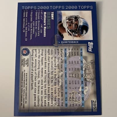 2000 Topps - Tony Banks #285 - Thumbnail 2