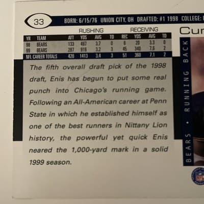 2000 Score - Curtis Enis #33 - Thumbnail 3