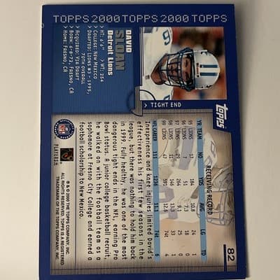 2000 Topps - David Sloan #82 - Thumbnail 2