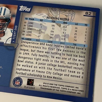 2000 Topps - David Sloan #82 - Thumbnail 5