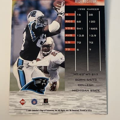 1999 Collector's Edge Fury - Muhsin Muhammad #105 - Thumbnail 4