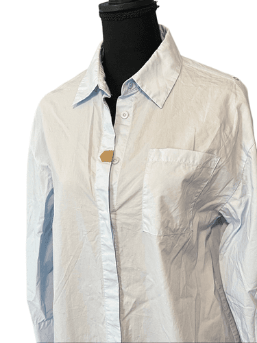 Peacebird Women’s Oversized Button-Up L/S Top/Shirt - Image 1