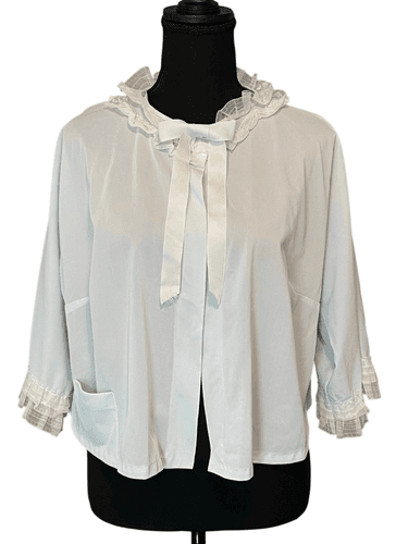 VTG 60’s The Stella Fagim Laced Bed Jacket Lingerie - Image 1