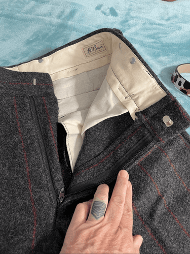 L.L. Bean Vintage 60’s Men’s Script Wool Pinstripe Hunting Pants - Thumbnail 8