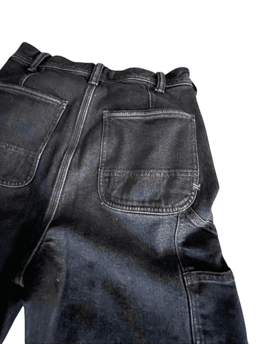 AE Stovepipe Women’s Wide Leg Carpenter Jeans - Thumbnail 4