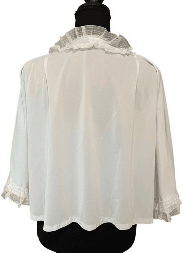 VTG 60’s The Stella Fagim Laced Bed Jacket Lingerie - Thumbnail 9