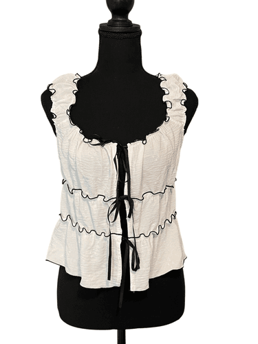 Kirious Women’s Contrast Bow Baby Doll Halter/Tank Top - Image 1