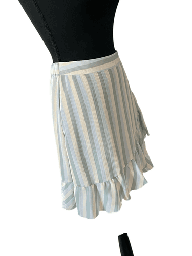LC Laura Conrad Striped Tiered Ruffle Mini Skirt - Thumbnail 3