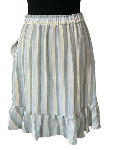 LC Laura Conrad Striped Tiered Ruffle Mini Skirt - Thumbnail 2