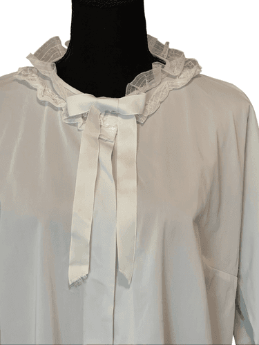 VTG 60’s The Stella Fagim Laced Bed Jacket Lingerie - Thumbnail 3