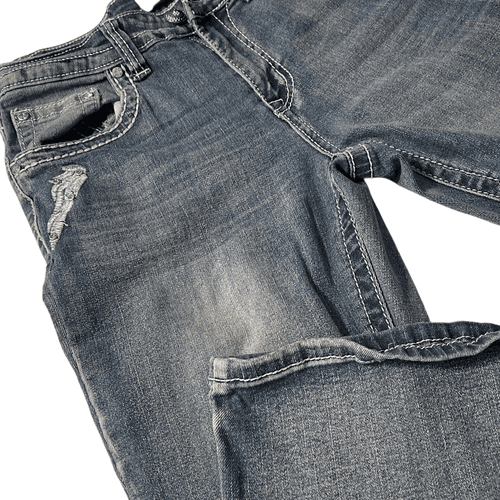 SKY Ladie’s Classic Pocket Bling Bootcut Jeans - Thumbnail 3