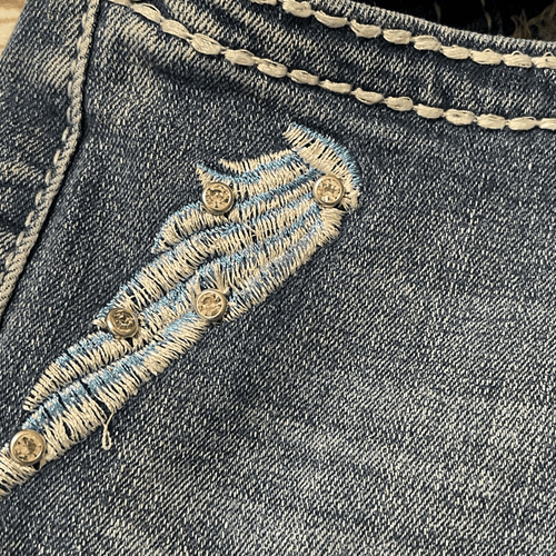 SKY Ladie’s Classic Pocket Bling Bootcut Jeans - Thumbnail 9
