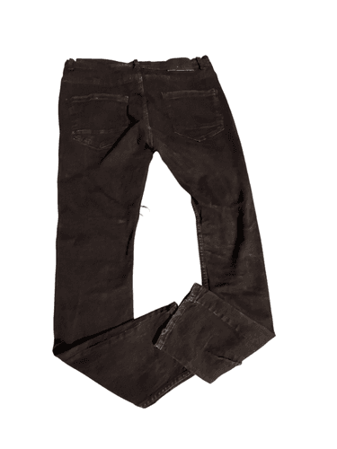 FWRD Denim Washed Up Men’s Jet Black Distressed Slim Fit Jeans - Thumbnail 4