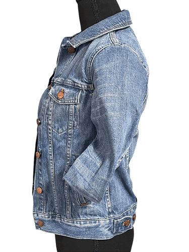 Madewell The Jean Jacket” Classic Trucker Style Denim Jacket - Thumbnail 4