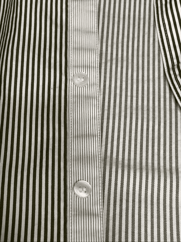 Murano Men’s Slim Fit Short Sleeve Pinstriped Button Up Shirt size Large - Thumbnail 8