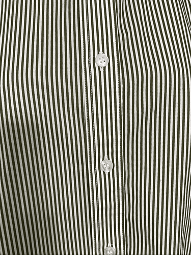 Murano Men’s Slim Fit Short Sleeve Pinstriped Button Up Shirt size Large - Thumbnail 9