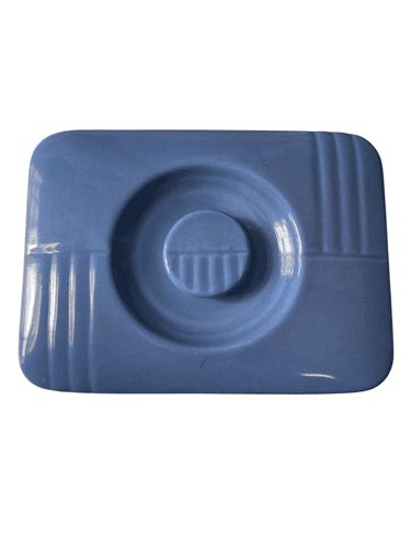 Hall Westinghouse Vintage Refrigerator Dish Delphinium Blue W/Lid 6x4x4 - Thumbnail 6