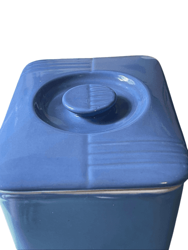 Hall Westinghouse Vintage Refrigerator Dish Delphinium Blue W/Lid 6x4x4 - Thumbnail 5