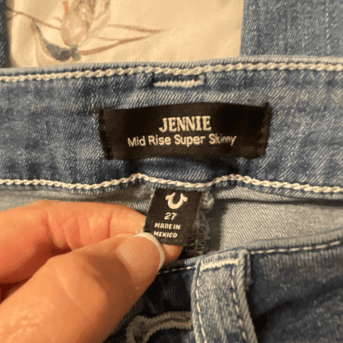 True Religion Jennie Mid-Rise Super Skinny Jeans - Thumbnail 8