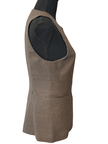 H&M Women’s Houndstooth Slim Fit Long Vest - Thumbnail 4