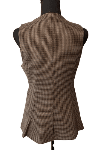 H&M Women’s Houndstooth Slim Fit Long Vest - Thumbnail 7