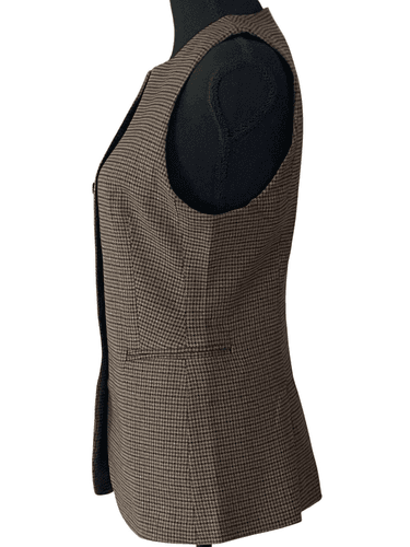 H&M Women’s Houndstooth Slim Fit Long Vest - Thumbnail 3