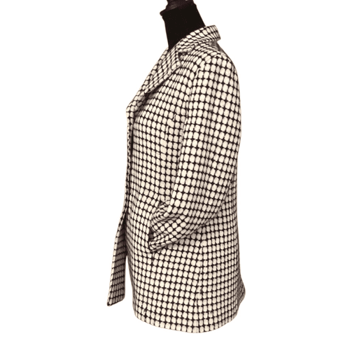 Ann Taylor Women’s Classic Checkered 3 Button Blazer - Thumbnail 4