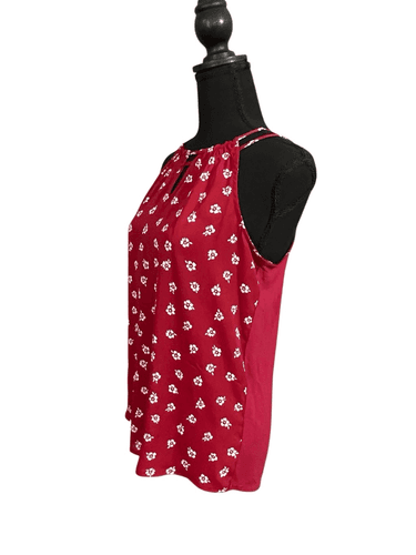 41 Hawthorn Women’s Red Floral Double Strap Sleeveless Blouse/Top/Shirt - Thumbnail 4