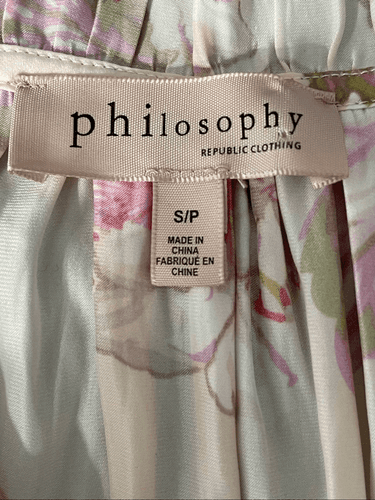 Philosophy Women’s Ruffle Capped Sleeve Deep V-Neck With Tie Blouse/Shirt - Thumbnail 12
