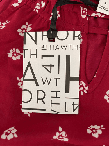 41 Hawthorn Women’s Red Floral Double Strap Sleeveless Blouse/Top/Shirt - Thumbnail 9