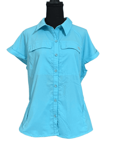 Reel Legends Mariners Women’s Cap Sleeve Fishing Shirt/Top - Thumbnail 2