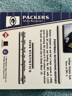 1999 Collector's Edge Triumph - Antonio Freeman #T34 - Thumbnail 4