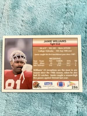 1992 Pacific - Jamie Williams #286 - Thumbnail 2