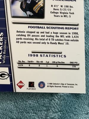 1999 Collector's Edge Triumph - Antonio Freeman #T34 - Thumbnail 5