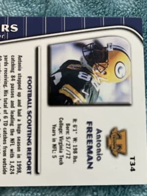 1999 Collector's Edge Triumph - Antonio Freeman #T34 - Thumbnail 3