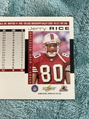 2000 Score - Jerry Rice #171 Scorecard /2000 - Thumbnail 3