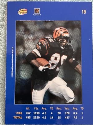 1999 Playoff Absolute SSD - Corey Dillon #19 - Thumbnail 2