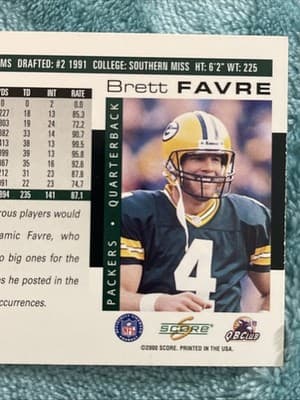 2000 Score - Brett Favre #71 - Thumbnail 3