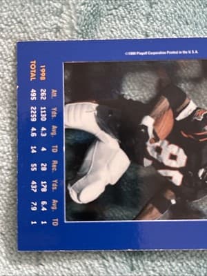 1999 Playoff Absolute SSD - Corey Dillon #19 - Thumbnail 4