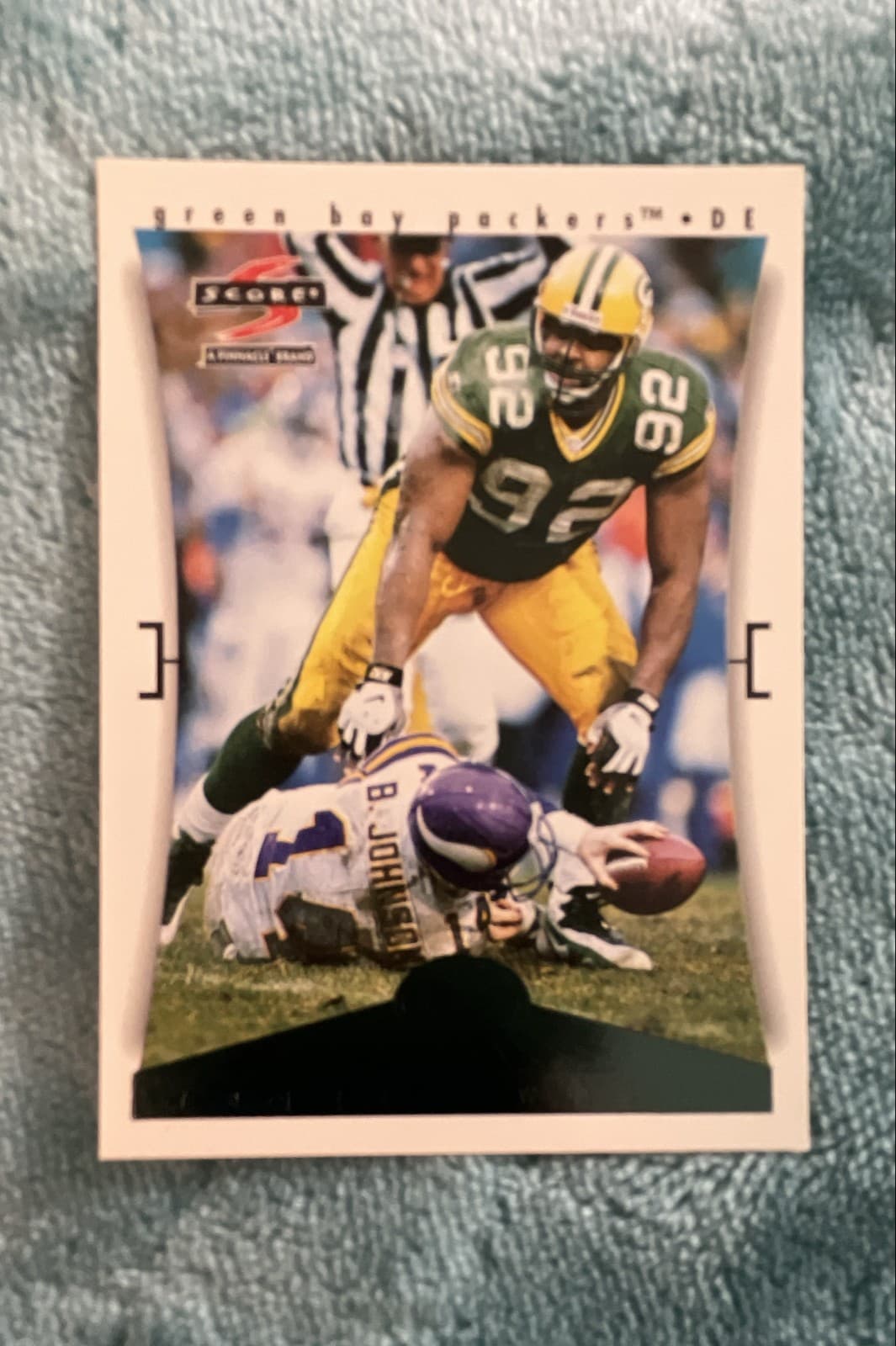 1997 Score Team Collection - Green Bay Packers Reggie White #6 - Image 1